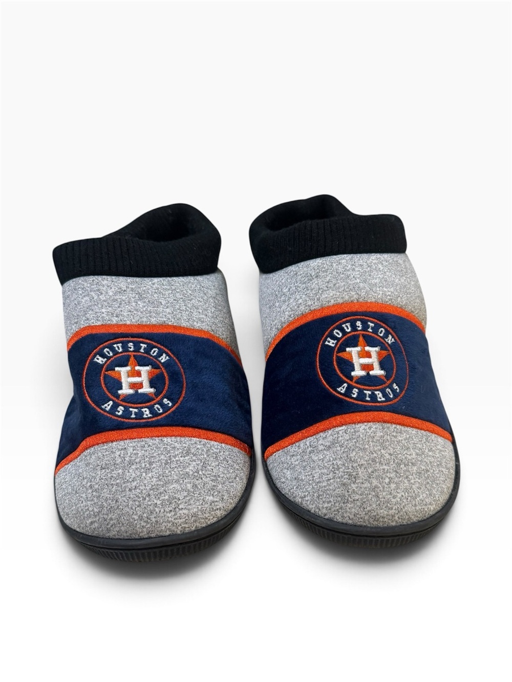 FOCO Men's MLB Slippers Houston Astros Team Cup Sole Slip-On Shoes L 11-12